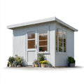 Storage Shed Wooden 2.5x2.5x2.2m - Gray - Modern Design